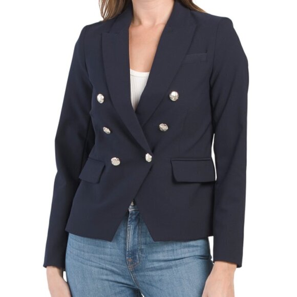 New Rachel Zoe Double Breasted Nautical Style Navy Blazer/Jacket New Size 8 US - Picture 1 of 10